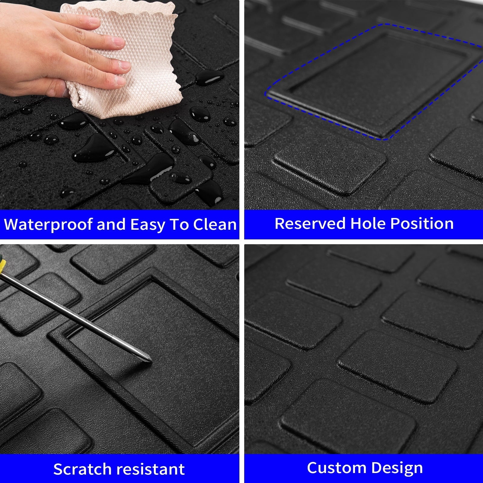 Fit 2013-2023 Toyota 4Runner 7 Seats Floor Mats Trunk Mat Cargo Mat Cargo Liner Accessories