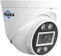 Hiseeu [2 Way Audio] 5MP  PoE Security Camera, Security Camera Outdoor&Indoor,  Waterproof, Night Vision, Human/Vehicle Detect Compatible PoE Security Camera System for 24/7 Record