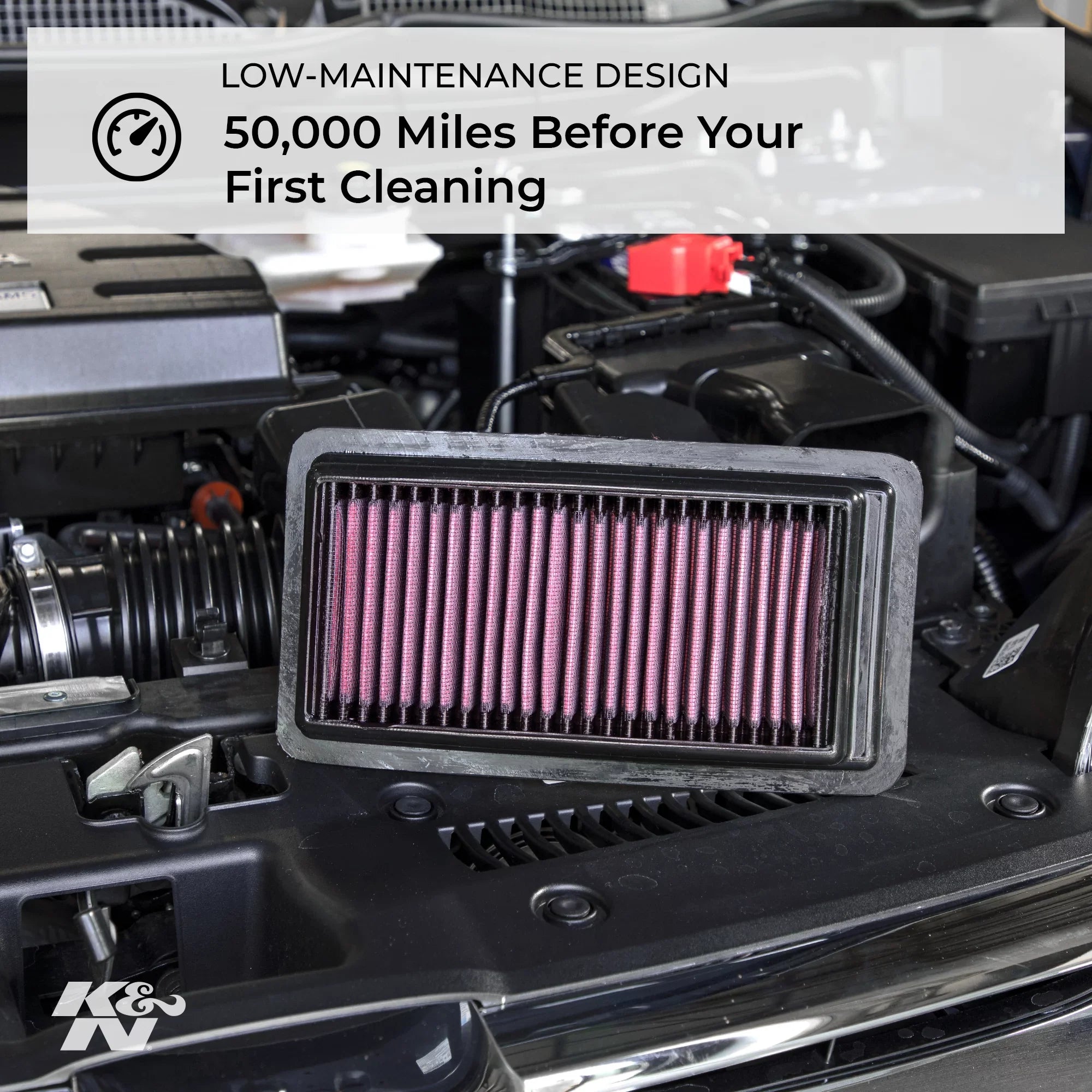 & Engine Air Filter: High Performance, Premium, Washable, Replacement Filter: 2018-2019 / (Accent, Rio), 33-5081