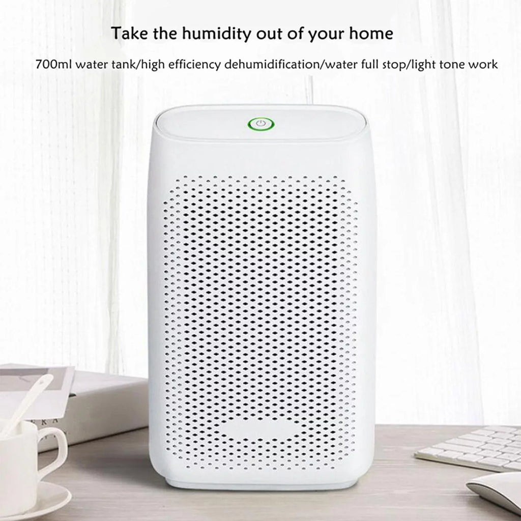 Small Dehumidifier 700ml  For Basement Closet Wardrobe With Semiconductor Technology For Damp Air, , Moisture Energy Efficient Quiet