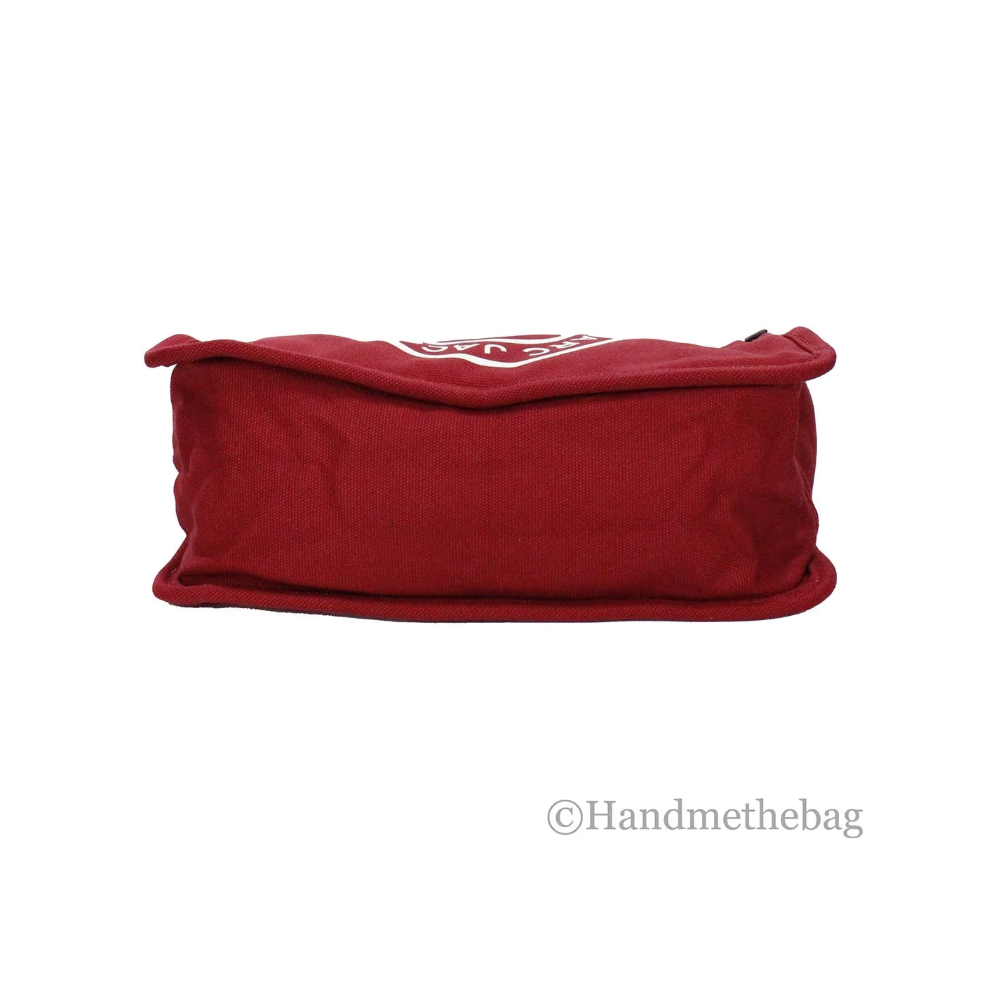 Marc Jacobs Medium Savvy Red Canvas Fabric Shoulder Convertible Tote Purse Bag