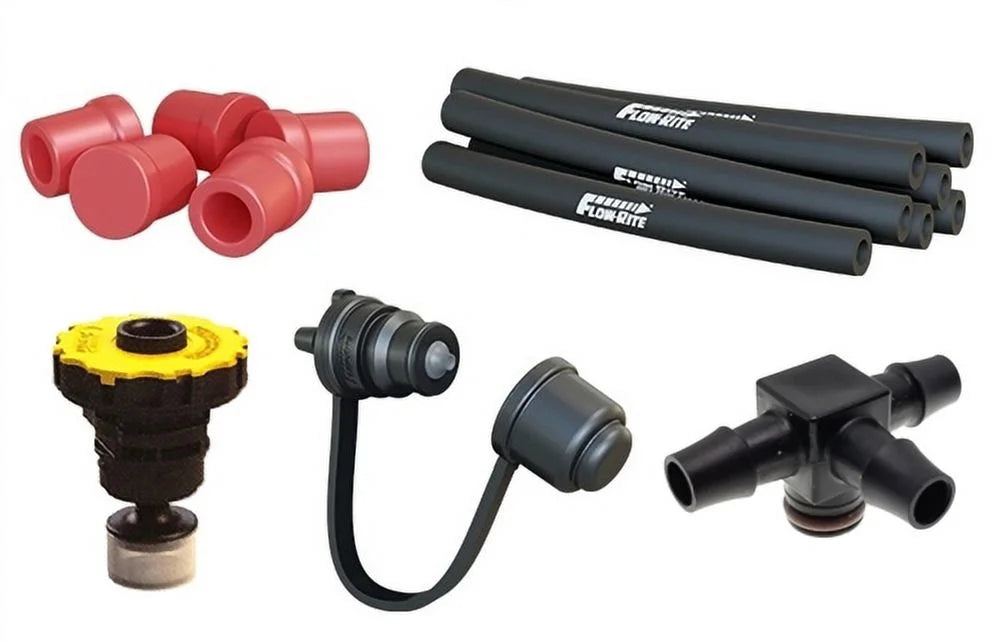 Flow-Rite --4J Pro-Fill Universal Battery Watering System For (4) 6V Batteries, Non-Standard Spacing