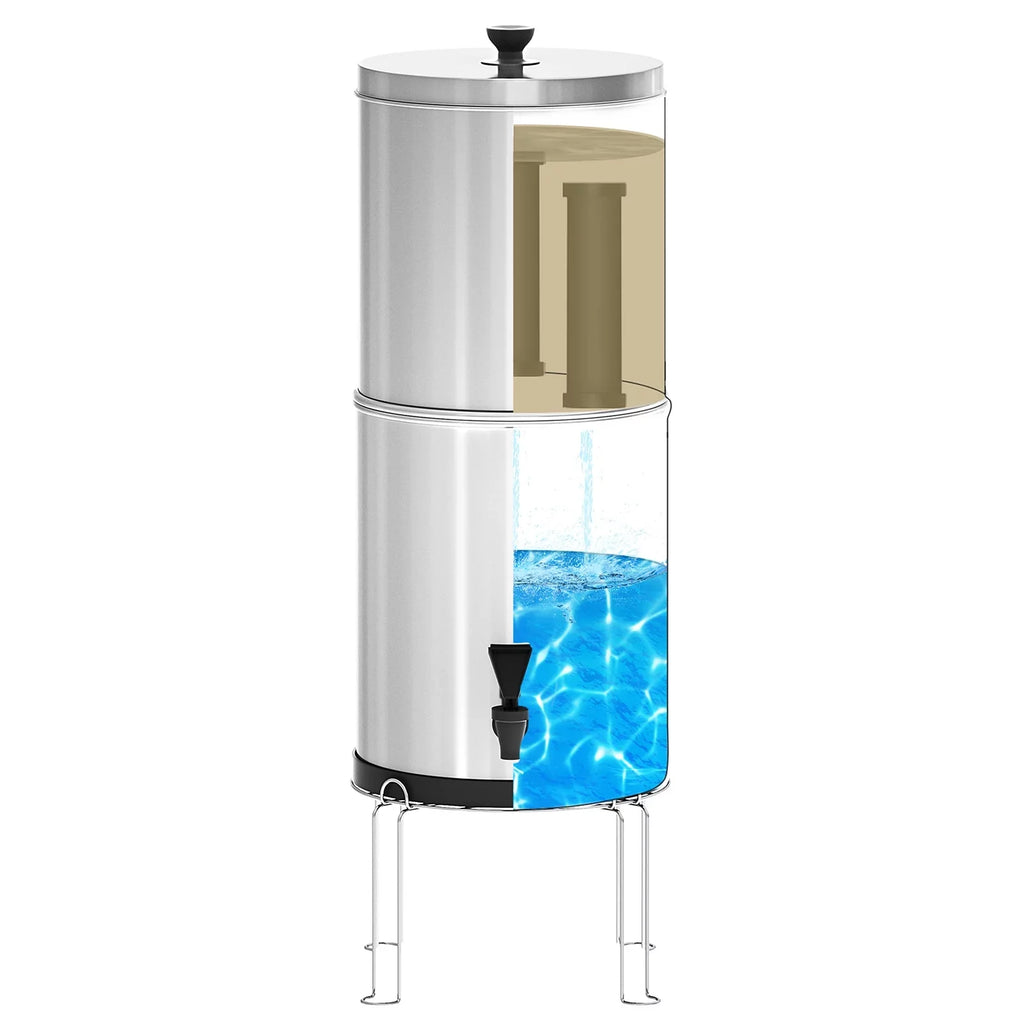 Lixada Gravity Water Filtration Bucket System for Home Camping Hiking Emergency Preparedness
