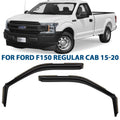 in-Channel Incredibly Durable Rain Guards for Ford  2015-2020 Regular Cab, Original Window Deflectors, Vent Window Visors, Vent Deflector, Dark Smoke Truck Accessories, 2 pcs- 315008LP