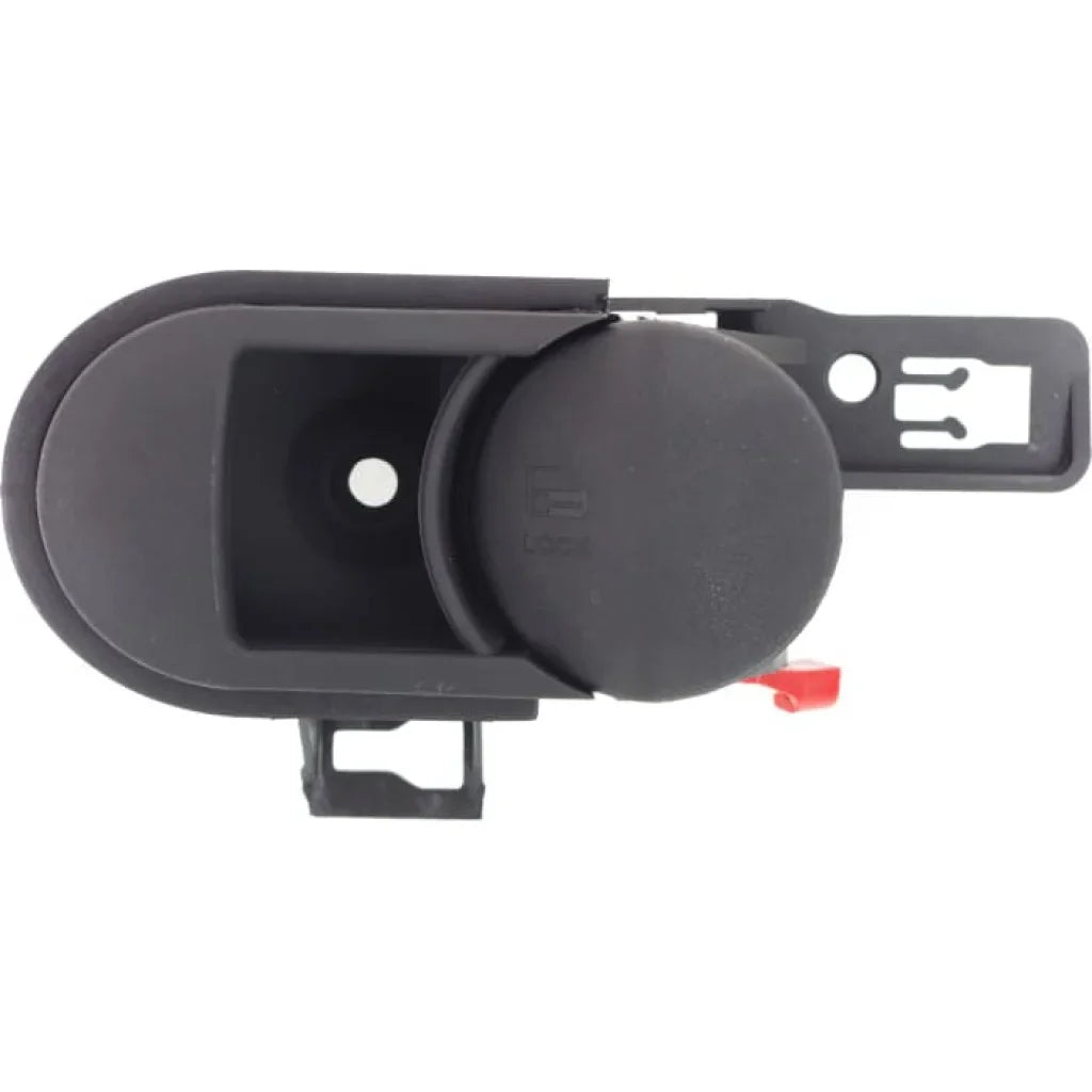 For Jeep Wrangler () Interior Door Handle Front Or Rear, Passenger Side Textured Black (2009 - 2010) | With door lock button| Trim:All Submodels