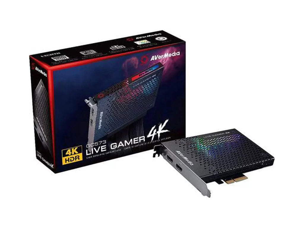 AVerMedia Live Gamer 4K - 4Kp60  Capture Card, Ultra-Low Latency for Broadcasting and Recording  Pro and Xbox One , PCIe Gen2x4 ()