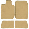 Beige Classic Carpet Car Mats / Floor Mats, Custom Fit for 2018, 2019, 2020, 2021 - Driver, Passenger & Rear Mats