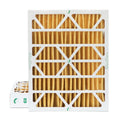 2 Pack of 16x20x4  11 Pleated 4" Inch Air Filters by Glasfloss. Actual Size: 15-1/2 x 19-1/2 x 3-3/4