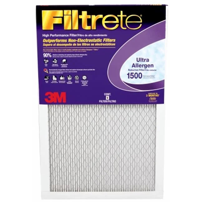 4702940   24X24X1 1900MPR Filtrete 24 in.   24 in.   1 in.  Fiberglass 13  Pleated Allergen Air Filter (Pack of 4)