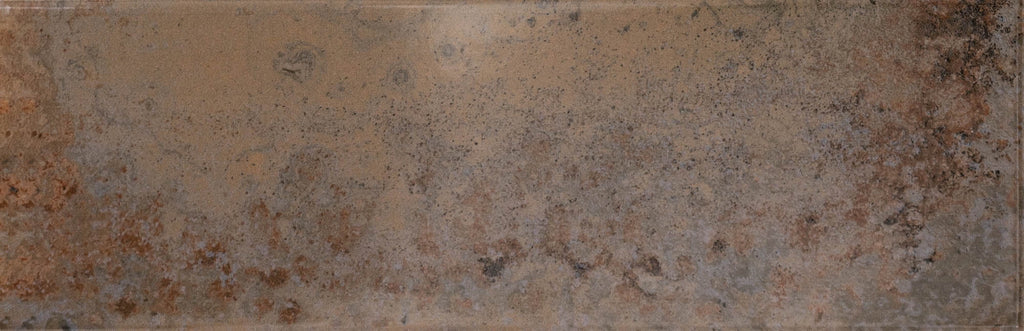 Marza Rust 4 In.  12 In. Glossy Ceramic Brown Subway Wall Tile
