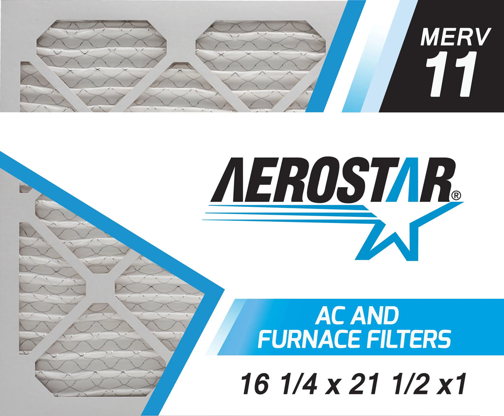 16 1/4x21 1/2x1  and Furnace Air Filter by Aerostar -  11, Box of 6