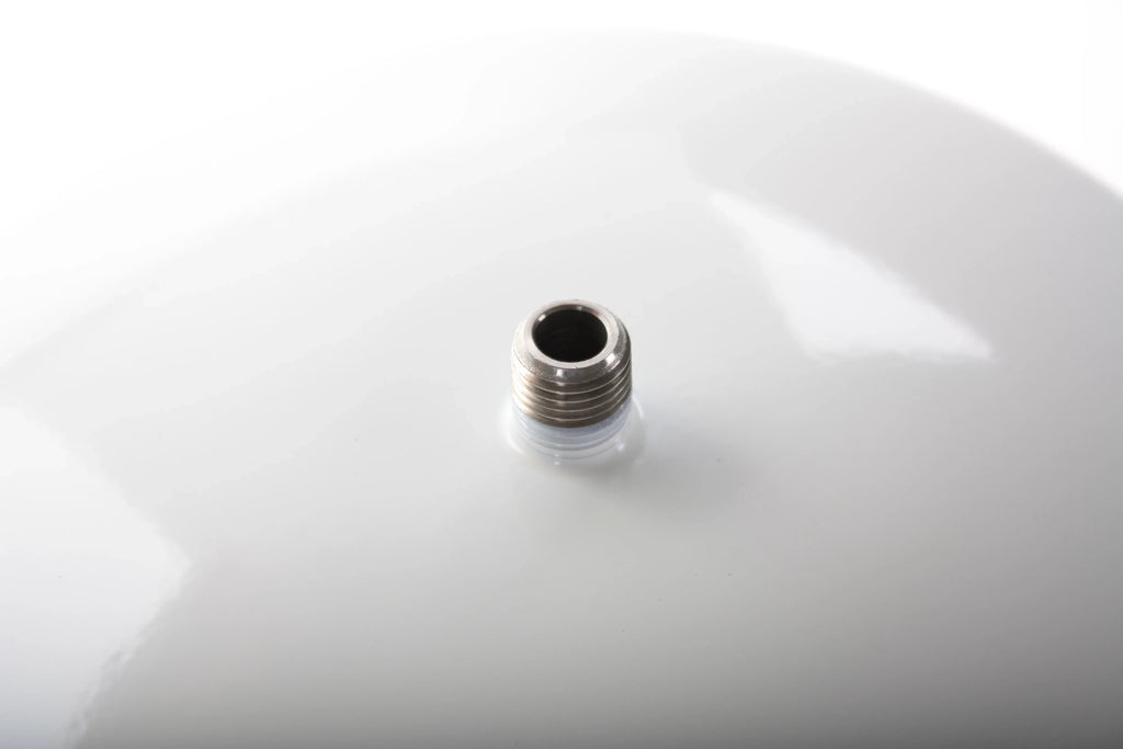 '-122- Hydronix 3.2 Gallon Stainless Steel Reverse Osmosis Storage Water Tank, Small Size - White, 1/4" Port
