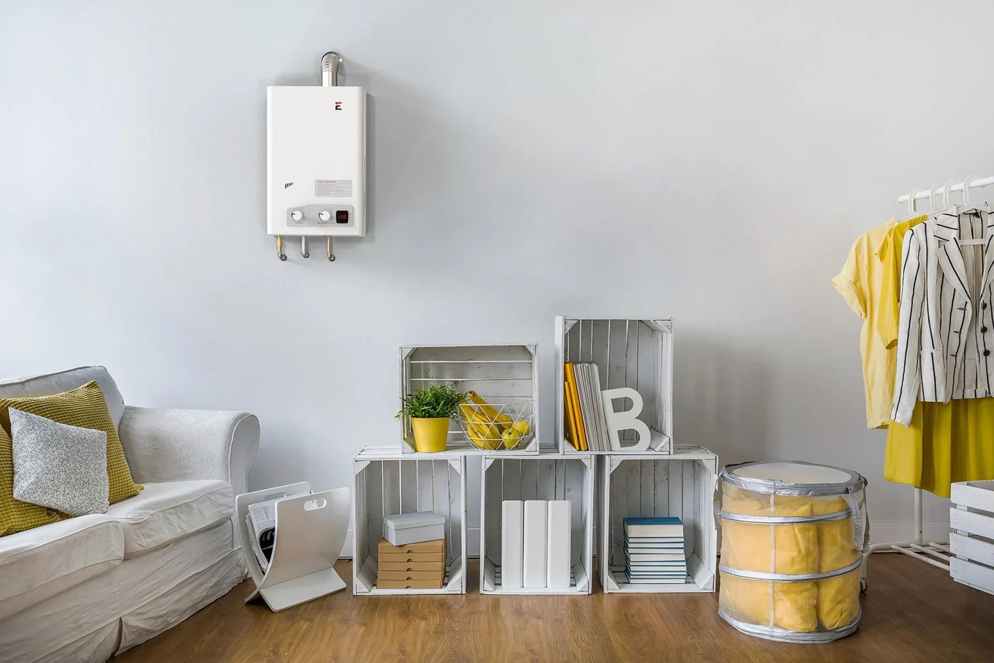 Eccotemp - Natural Gas Indoor Forced Vent Tankless Water Heater