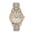 Pre-Owned  Burberry   watch  stainless steel silver rose gold quartz (Good)