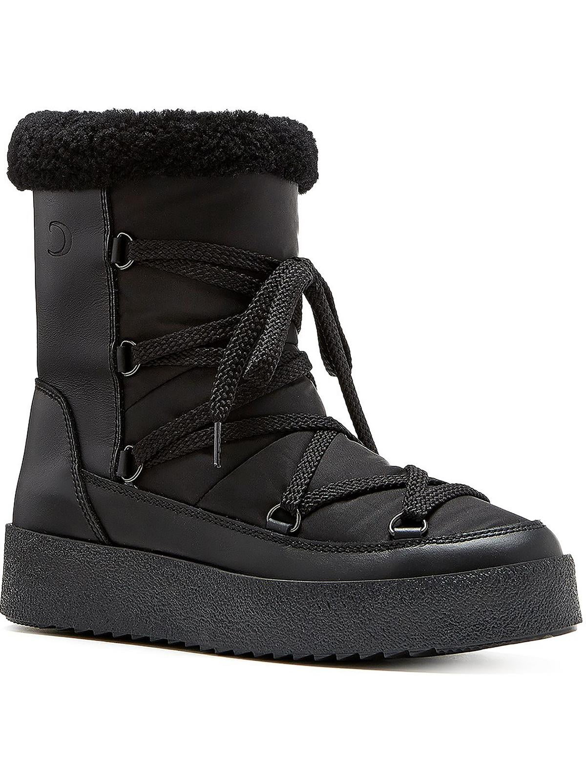 La Canadienne Womens Emery Leather Cozy Winter & Snow Boots