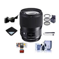 135mm f/1.8    Lens for Sony , Black, Bundle with ProOptic 82mm Filter Kit, Flex Lens Shade, Cleaning Kit, Lens Wrap, Lens Cap Tether, Mac Software Kit