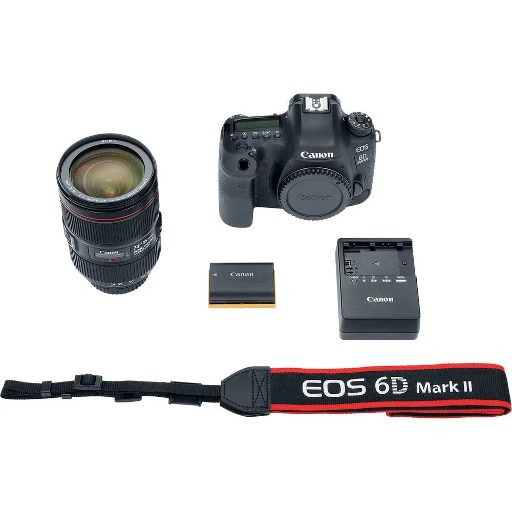 Canon  6D Mark  Camera with 24-105mm f/4L  Lens (1897C009) + 64GB + More
