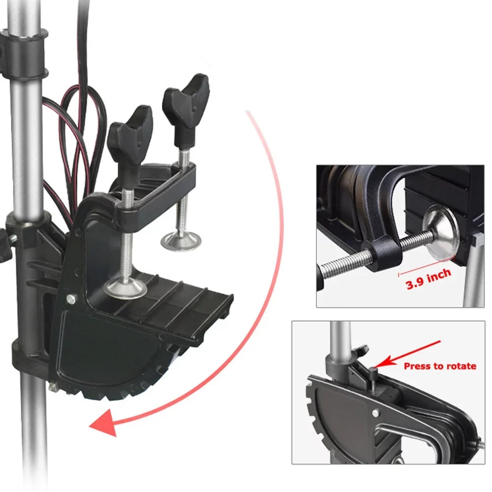 PreAsion 240lbs Thrust Electric Outboard Motor Outboard Engine Saltwater Electric Trolling Motor 24V