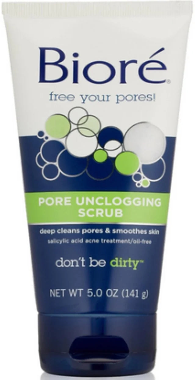 Biore Pore Unclogging Scrub 5 oz (Pack of 4)