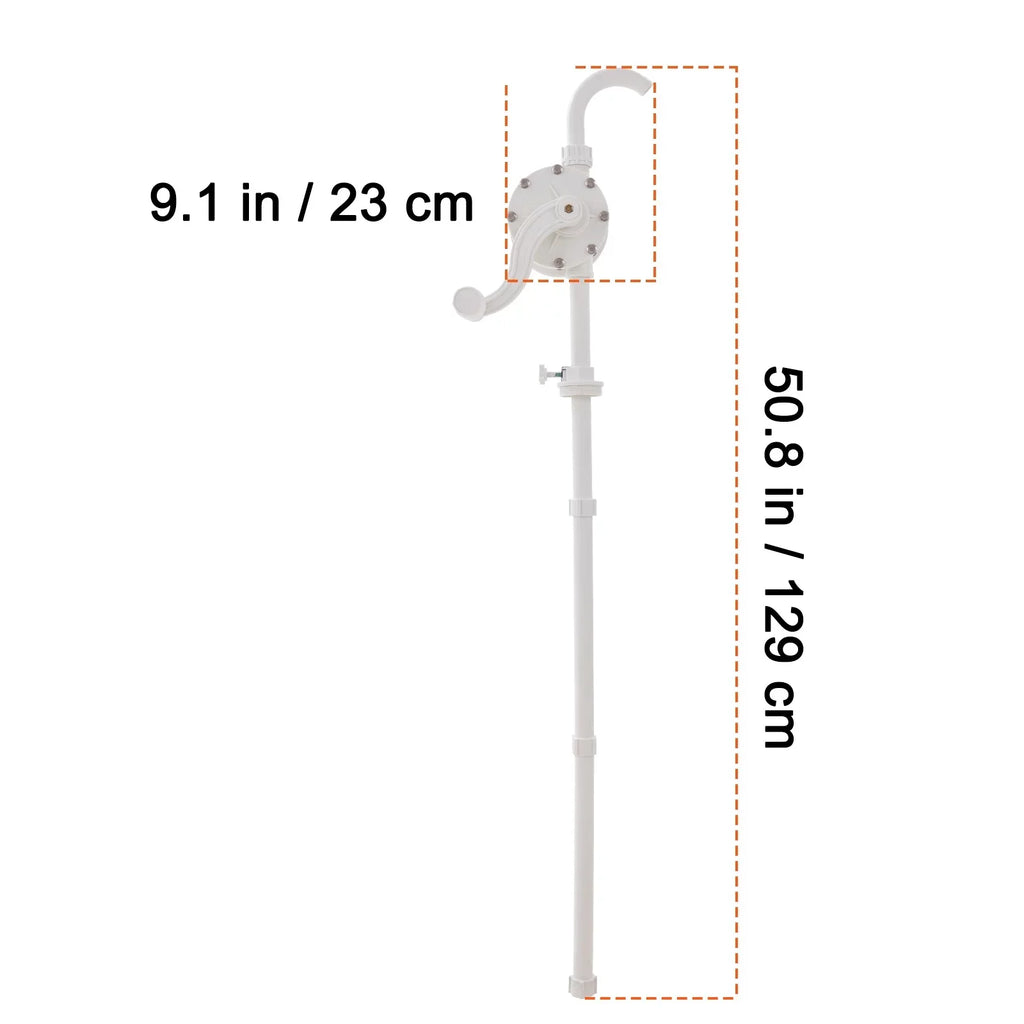 Drum Rotary Barrel Pump Hand Crank Water Transfer Pump 5-55 Gallon Drums