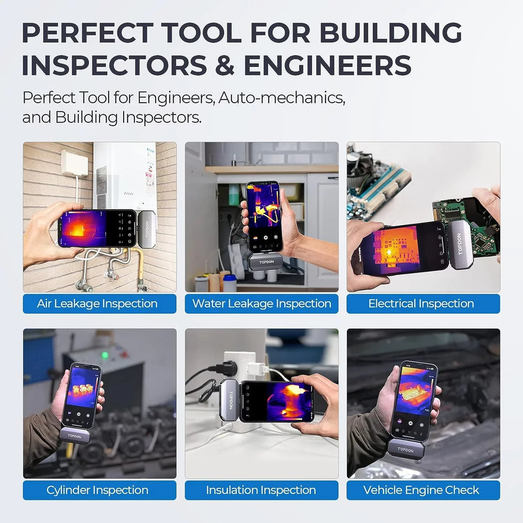 Thermal Camera for iOS (iPhone & iPad) 256 x 192  High Resolution Thermal Imaging Camera, 40mk Thermal Sensitivity -4F~1022F Temperature Range
