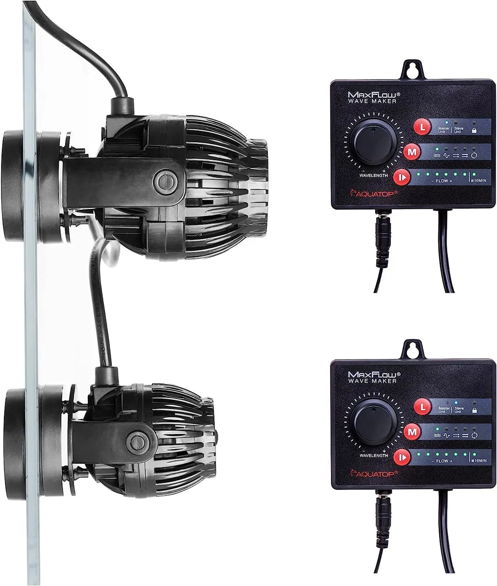 Maxflow  Wavemaker Pump With Controller, 2,113  – Fits 55-125 Gallon Tanks, Safe For Salt & water Aquariums, Wirelessly Connect 2 Or More Units, Aquarium Pump, -2000