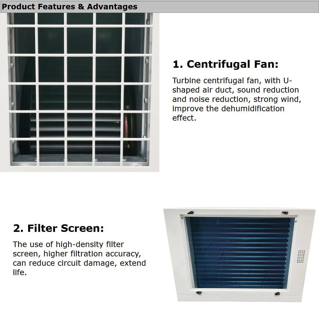 338Pint/ Ceiling-Type Household Commercial Basement Warehouse Planting Greenhouses Dehumidifier