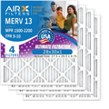 28x30x1 Air Filter  13 Comparable to  1500 - 2200 &  9 Electrostatic Pleated Air Conditioner Filter 4 Pack   Premium  Made 28x30x1 Furnace Filters by     .