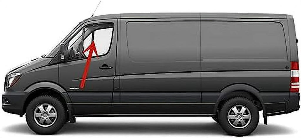 Driver Left Front Door Window Door Glass Compatible with Mercedes Benz Sprinter Van 2009-2018 Models