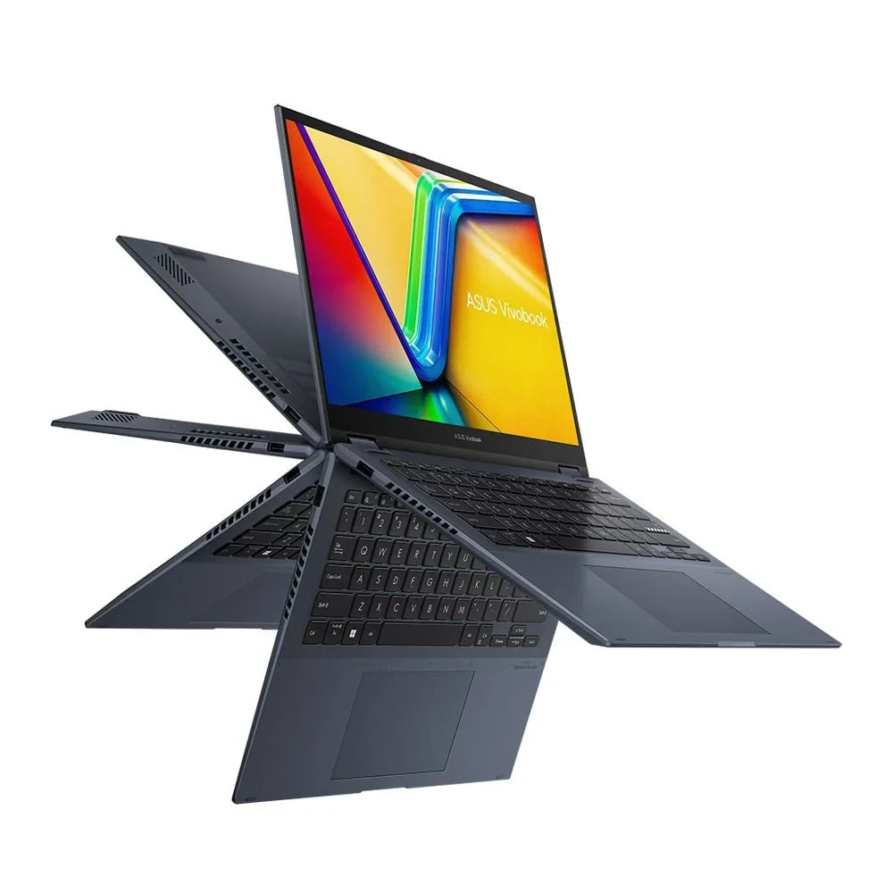 Vivobook  Flip - 14" 2-in-1 Laptop Computer Quiet Blue Intel Core i3 12th Gen 1220P 1.1GHz Processor 8GB   256GB Solid State Drive Intel  Graphics WiFi  Windows 11 Home