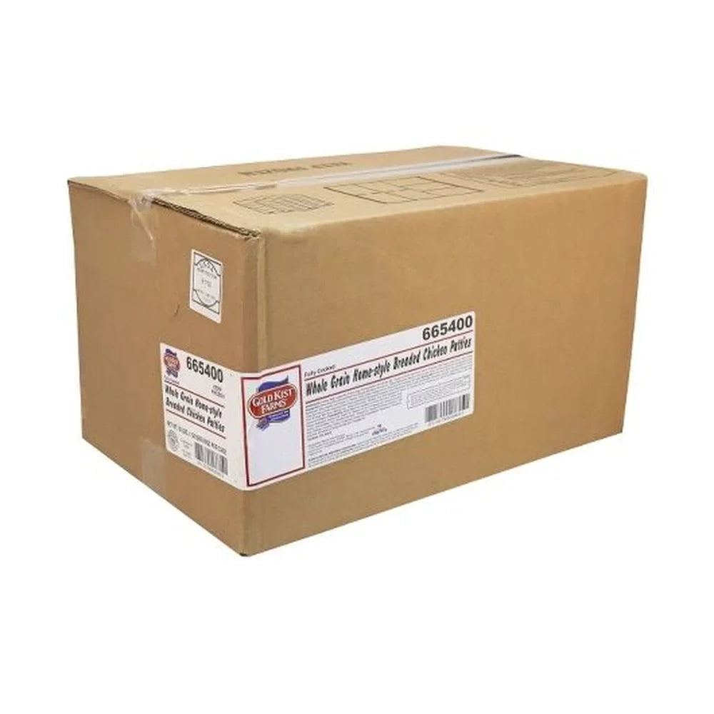 Gold Kist Fully Cooked Homestyle Whole Grain Breaded Chicken Patty, 5 Pound -- 6 per case