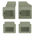PantsSaver Custom Fits Car Floor Mats for Dodge Grand Caravan 2019, 4 pc, All Weather Protection for vehicles, Heavy Duty WeatherResistant Plastic,Gray