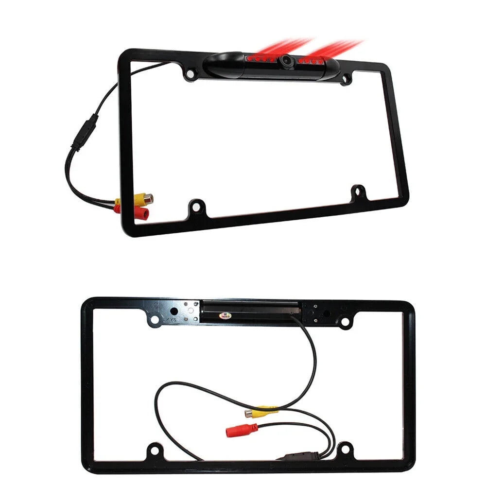 Night Vision License Plate Frame Camera - Reverse Parking Aid