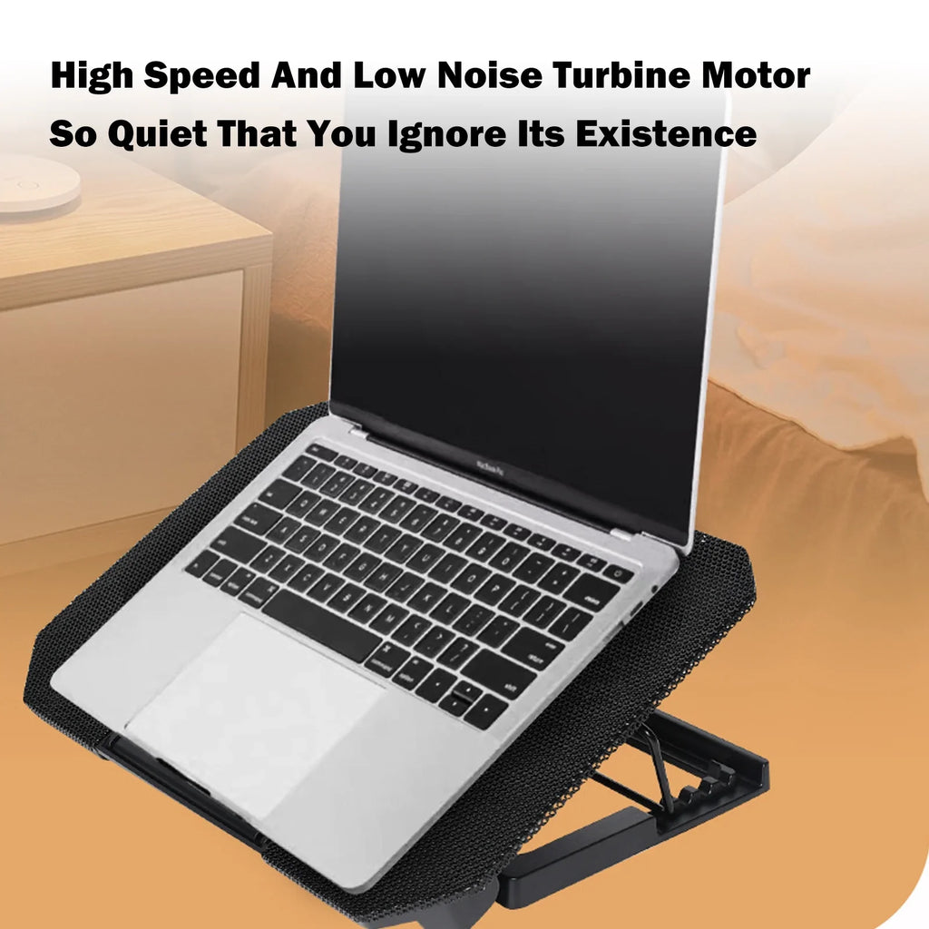 Htovila Laptop Cooling Fan, 10-15.6 Inch with Adjustable Fan Strength and 2  Ports