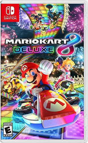 Nintendo Switch 6 items Bundle:Nintendo Switch 32GB Console Neon Red and Blue Joy-con,128GB Micro  Card,Nintendo Wireless Controllers Neon Blue,Mario Kart 8 Deluxe,Mytrix  Cable