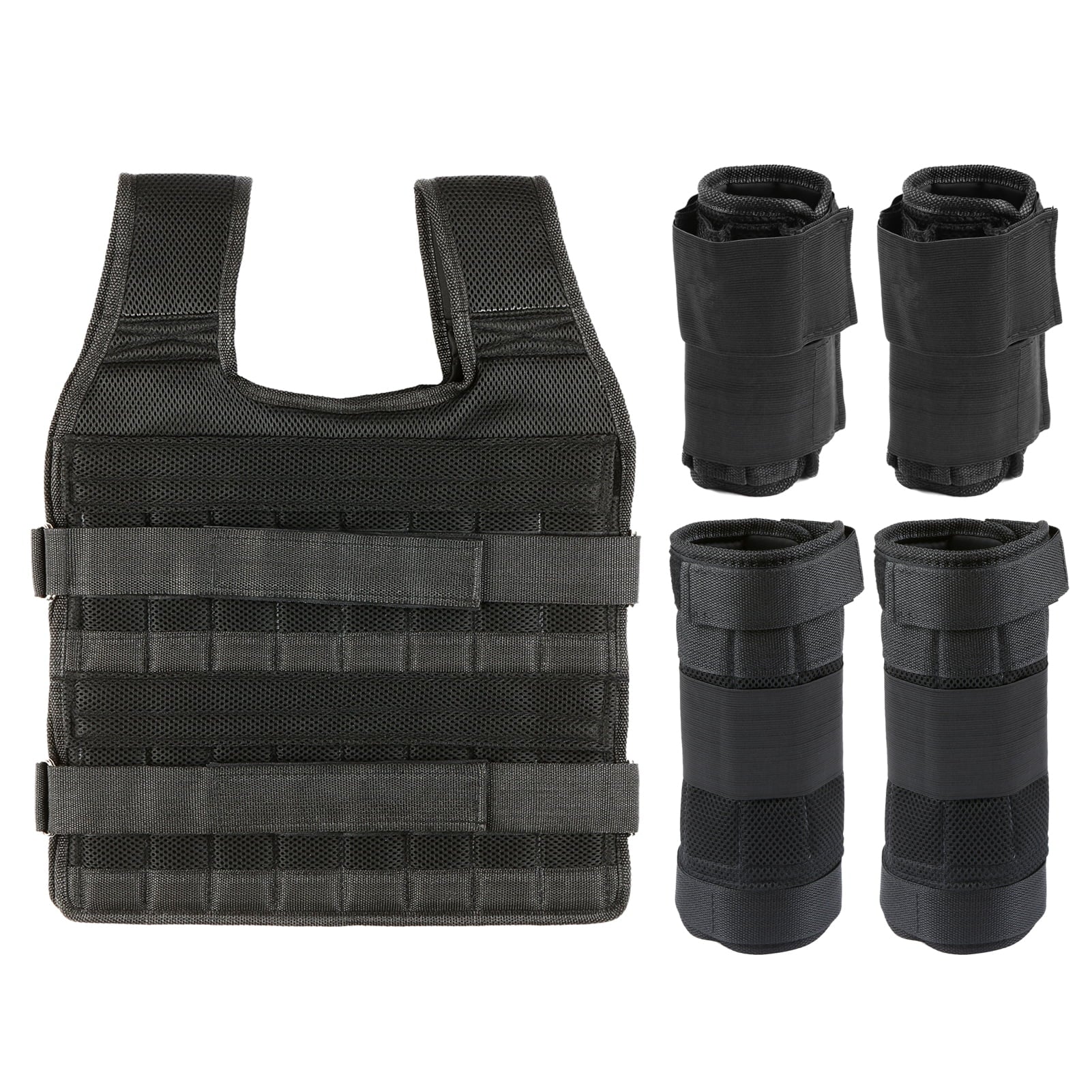 Maboto Max Loading 15kg/35kg Adjustable Vest Weight Exercise Weight Loading Cloth Strength Training with 6kg Leg Weight