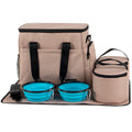 PetsFit  Week Away Pet Travel Pack for Cat or Small Dog - Khaki
