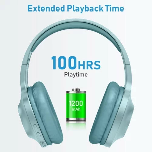 Wireless Headphones Foldable Over Ear Headset w Mic Earphones Hi-Fi Sound  for iPad Pro 12.9 (3rd Gen) 11 Mini 4 3 2 10.2 (2020) -   Phone 5 2, Google Nexus 2 7, ZenFone 6