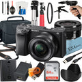 Sony Alpha a6400 Mirrorless Digital Camera with   16-50mm  Lens, 64GB SanDisk Card, Tripod, Case, ZeeTech Accessory Bundle