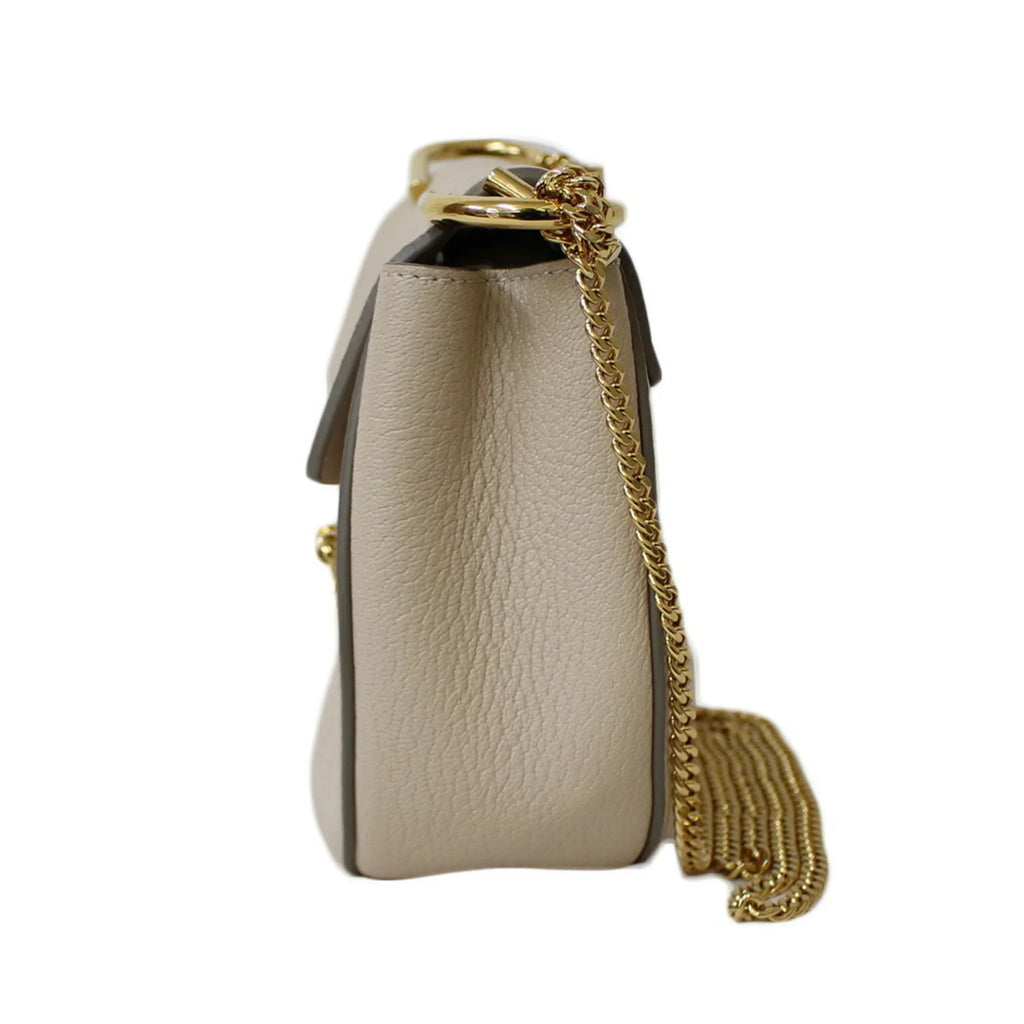 Pre-Owned Chloé Chloe Shoulder Bag Leather Beige Ladies Chain  (Fair)