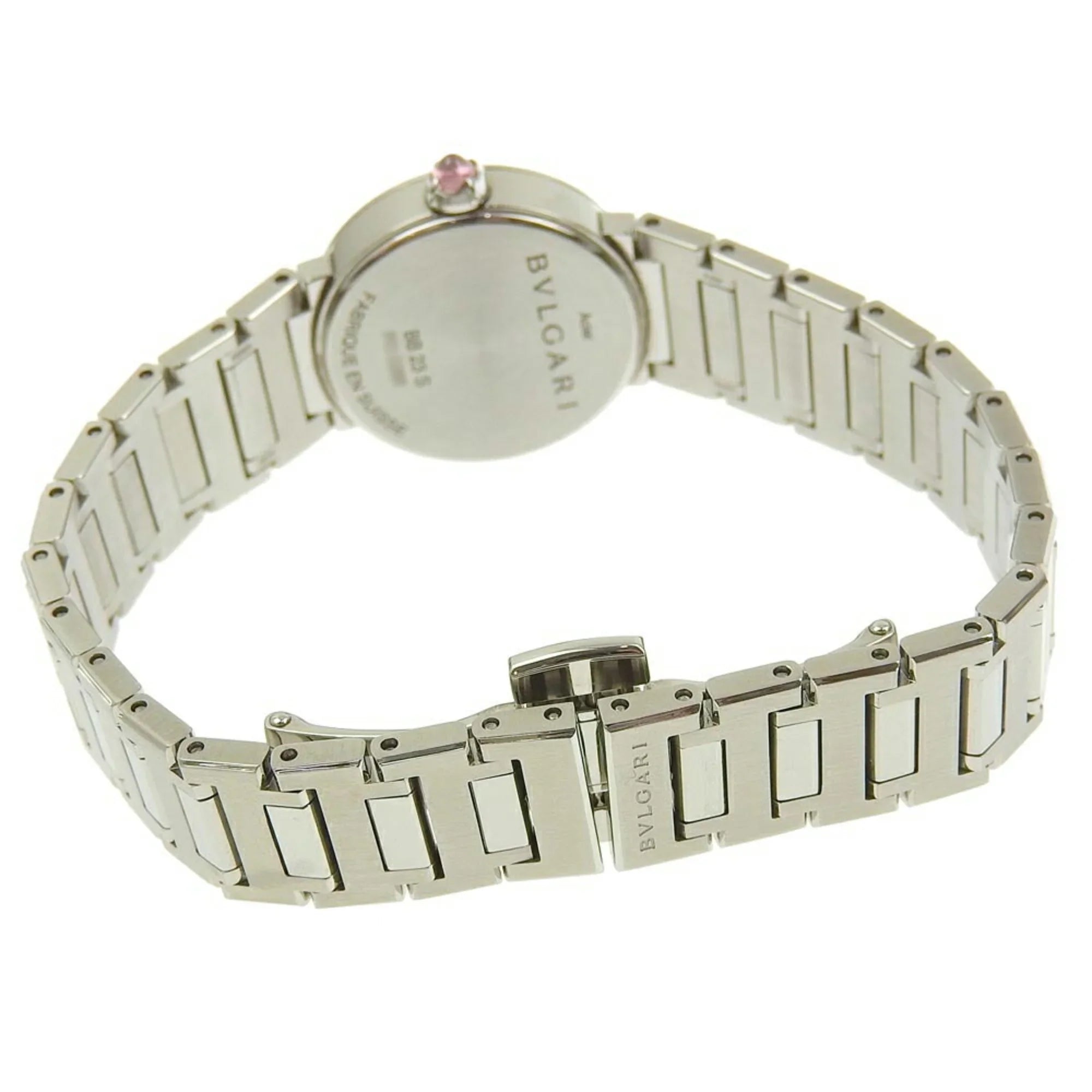 Pre-Owned Bulgari  Battery Watch 12P Diamond Mother of Pearl Shell Dial  103095 (Like New)