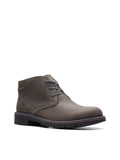 Mens Brown Water Resistant Cushioned Removable Insole Morris Peak Round Toe Lace-Up Leather Chukka Boots 10