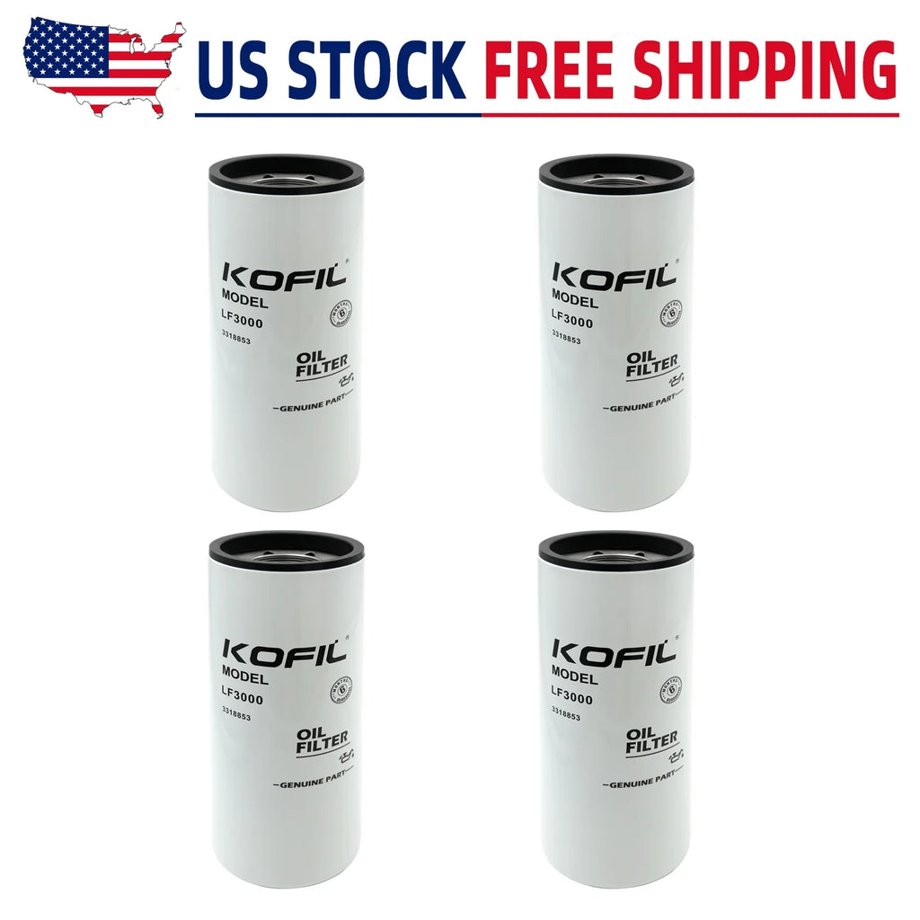 4pcs For Fleetguard Oil Filter Lube Combination Filter Cummins