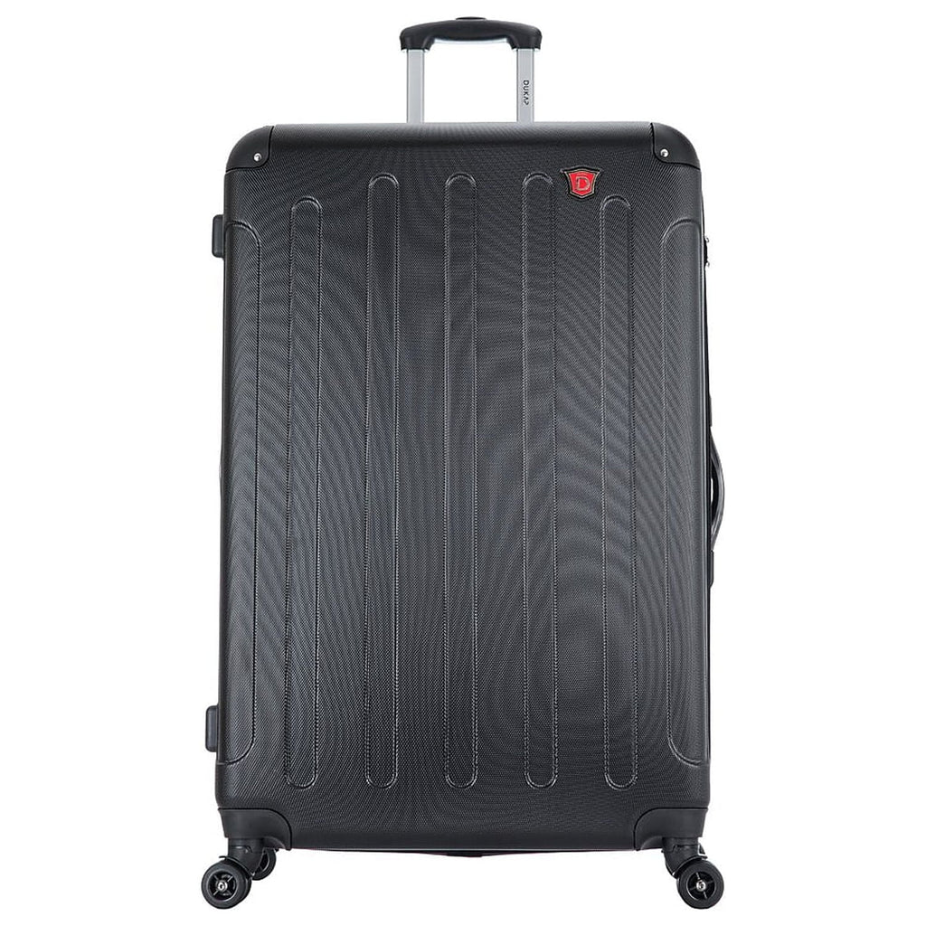 Plastic 4-Wheel Spinner Luggage Black (-)