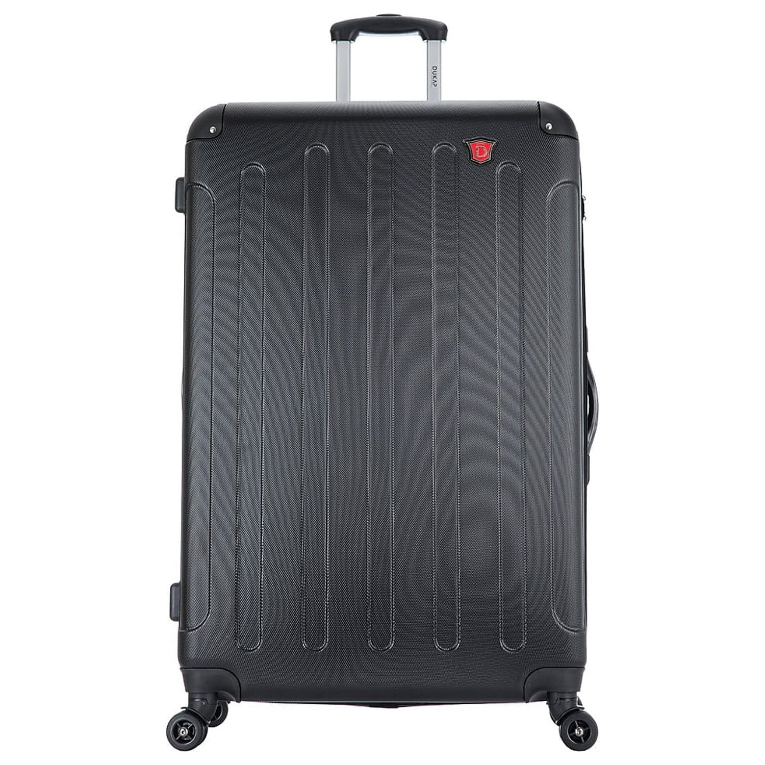 Plastic 4-Wheel Spinner Luggage Black (-)