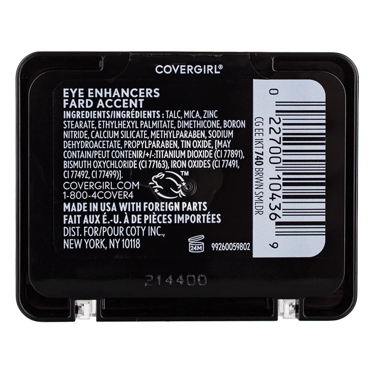 CoverGirl Eye Enhancers 1 Kit Eye Shadow, Brown Smolder [740] 0.09 oz (Pack of 4)