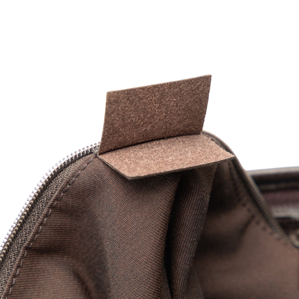 Pre-Owned Authenticated Gucci  Jolicoeur Crossbody Nylon Fabric Brown Crossbody Bag Unisex (Good)