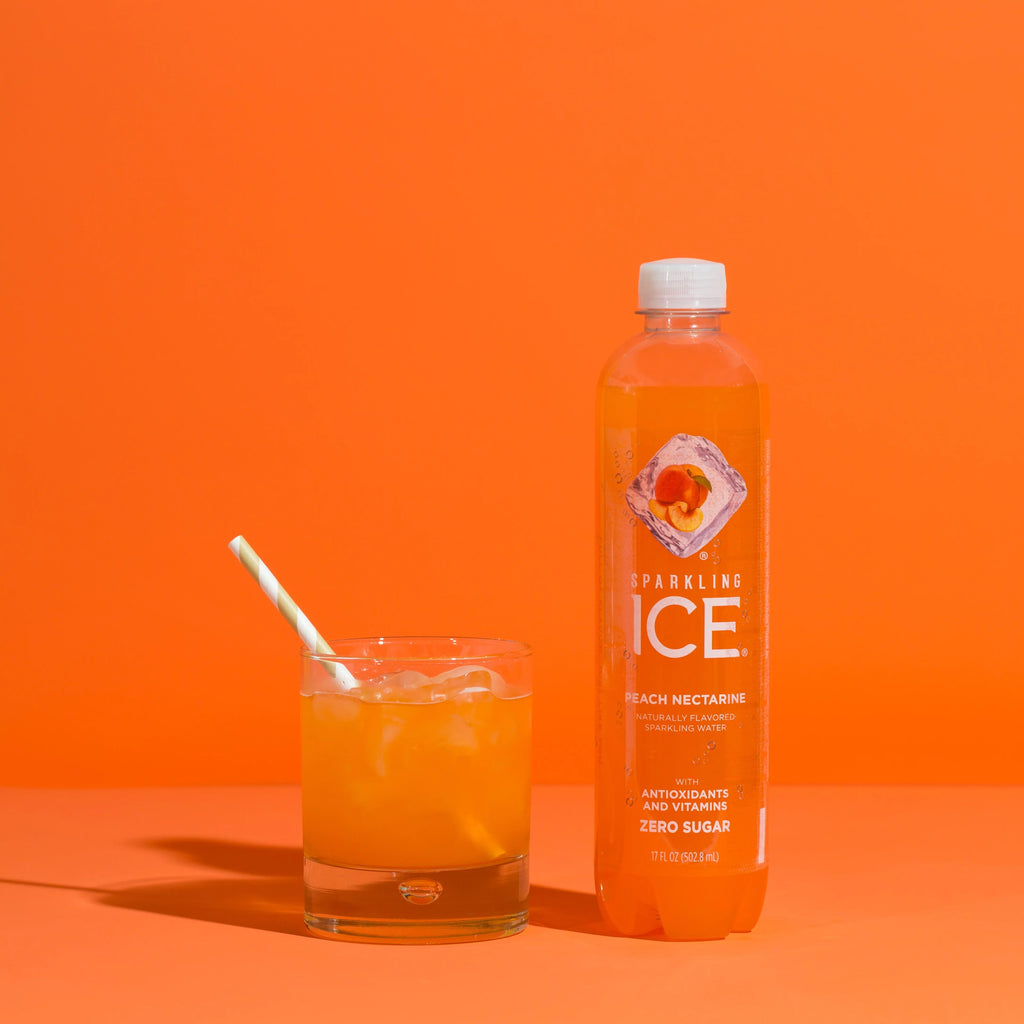 Sparkling Ice® Naturally Flavored Sparkling Water, Peach Nectarine 17 Fl Oz, (Pack of 12)