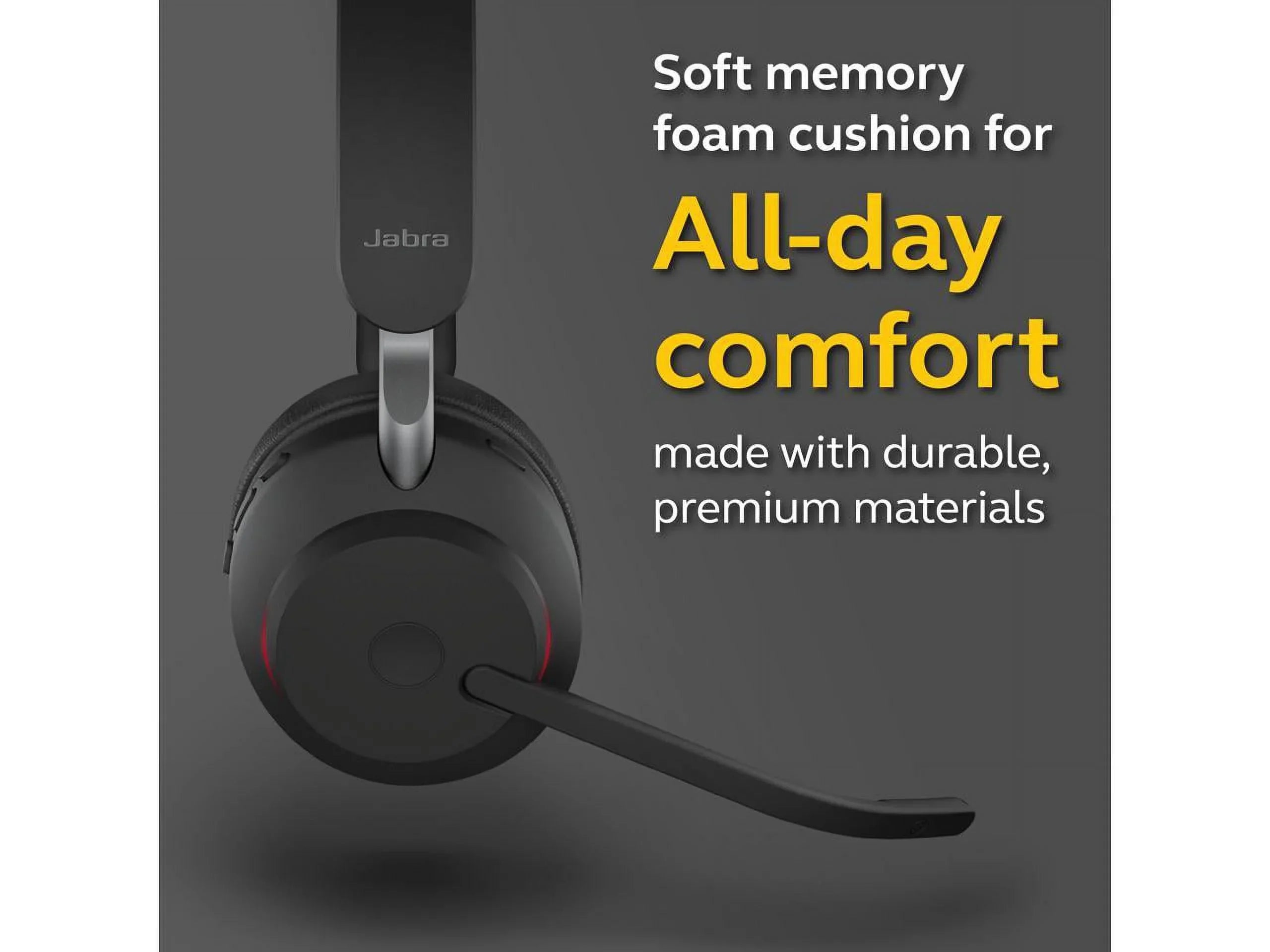 Jabra Evolve2 65 -  Mono -Black Wireless Headset / Music Headphones