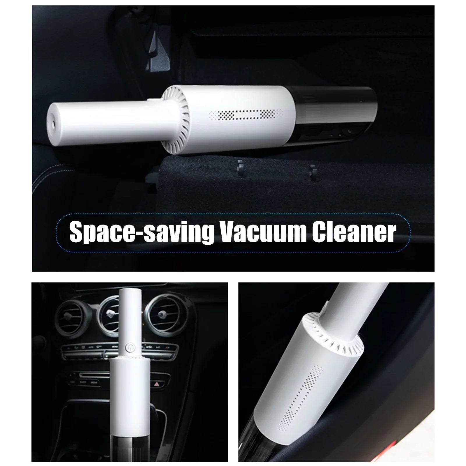 moobody Vacuum Cleaner, 120W Handheld Cleaner, 6000Pa Powerful Suction,  Powered with  Filter for Cleaning Hair Dust Gravel in Home Office